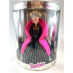 RARE 1998 Happy Holiday Barbie Doll Special Edition Box Error Never Removed